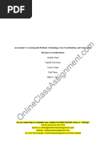 Nurs FPX 4900 Assessment 3 Assessing The Problem Technology Care Coordination and Community Resources Considerations