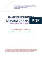 BASIC ELECTRONICS LAB MANUAL Updated
