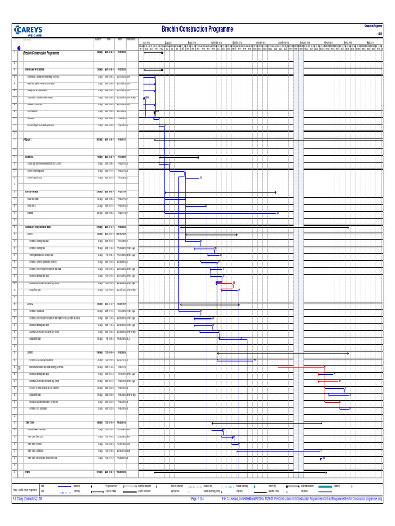 Brechin Construction Programme Overview | PDF | Architectural Elements ...