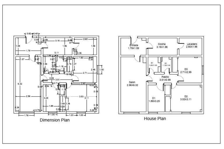 House Dimension Plan Overview | PDF