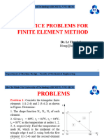 Practice Problems for Finite Element Method