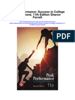 Peak Performance Success in College and Beyond 11Th Edition Sharon Ferrett Full Chapter PDF Scribd