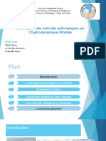 PPT les impacts des activités anthropiques sur l'hydrodynamisme littoral