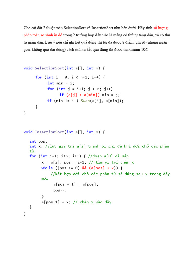 Tinh so luong phep so sanh trong selection v insertion sort pdf