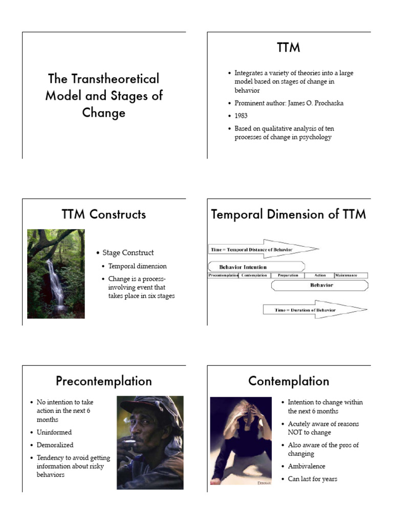 Transtheoretical Model Ppt Pdf Applied Psychology Psychological