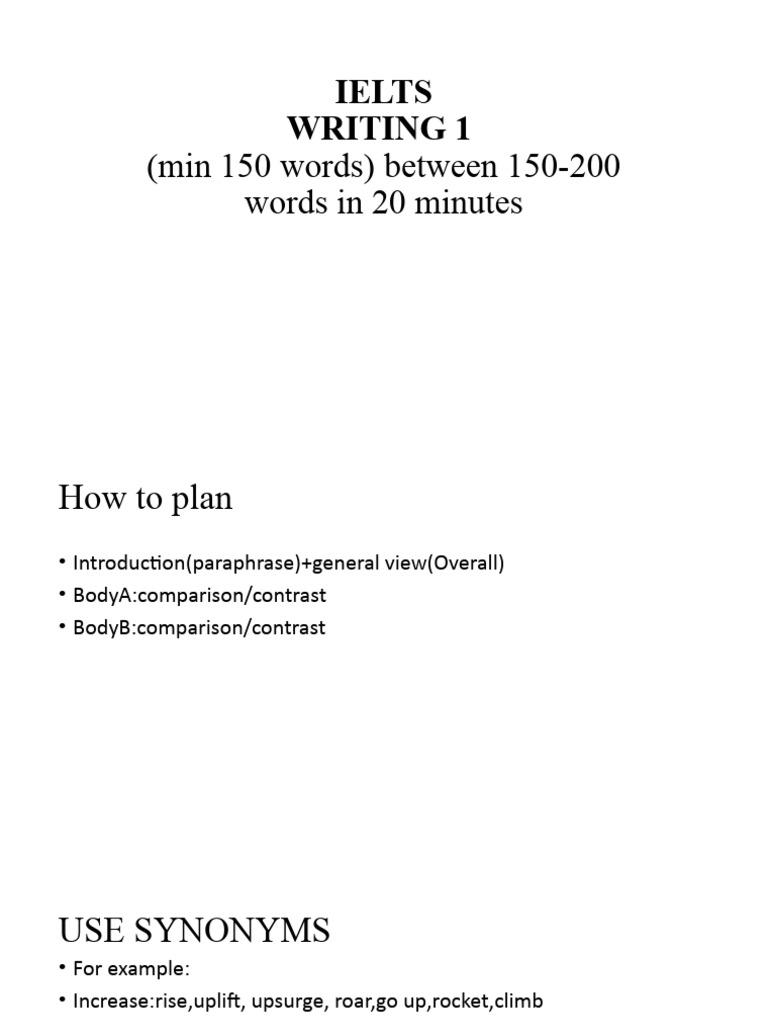 Ielts Writing 1 Tips (1) | PDF | Pie Chart | Chart