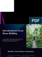 Introduction To Green House Building