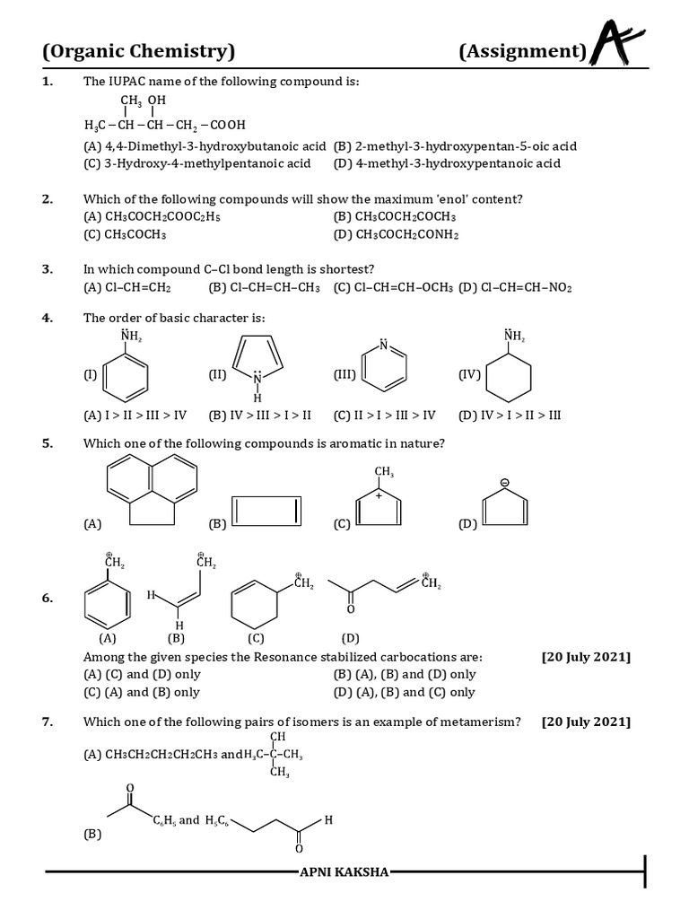 Organic | Download Free PDF | Carboxylic Acid | Physical Chemistry