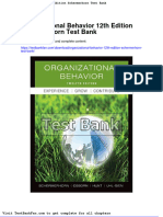 Download Organizational Behavior 12Th Edition Schermerhorn Test Bank pdf docx
