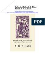 The Trial of John Nobody Other Stories A H Z Carr Full Chapter PDF Scribd