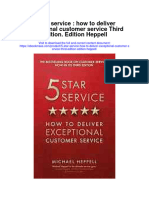 5 Star Service How To Deliver Exceptional Customer Service Third Edition Edition Heppell Full Chapter PDF Scribd