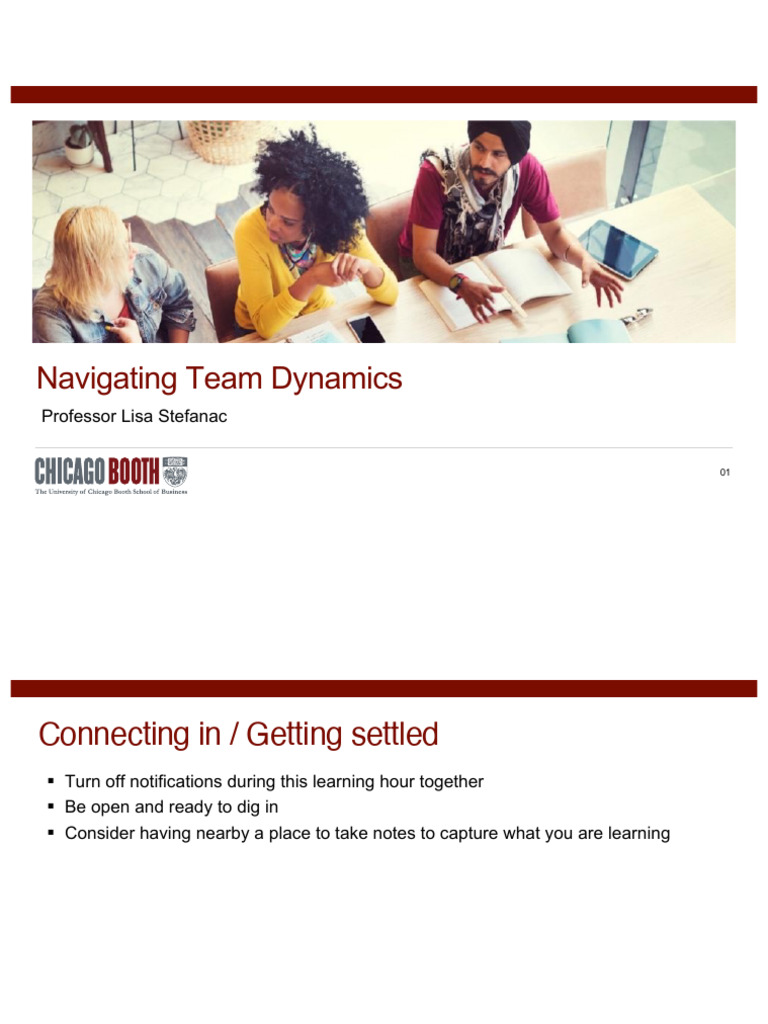 Navigating Team Dynamics Davis Center For Leadership Session 3