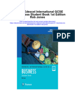 Download Pearson Edexcel International Gcse 9 1 Business Student Book 1St Edition Rob Jones full chapter pdf scribd