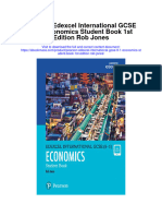 Download Pearson Edexcel International Gcse 9 1 Economics Student Book 1St Edition Rob Jones full chapter pdf scribd