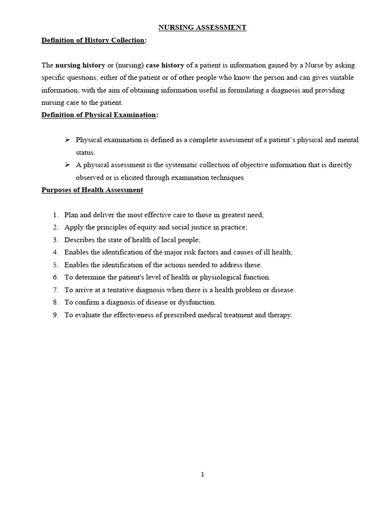 Nursing Physical Examination Guide | PDF | Medical Specialties ...