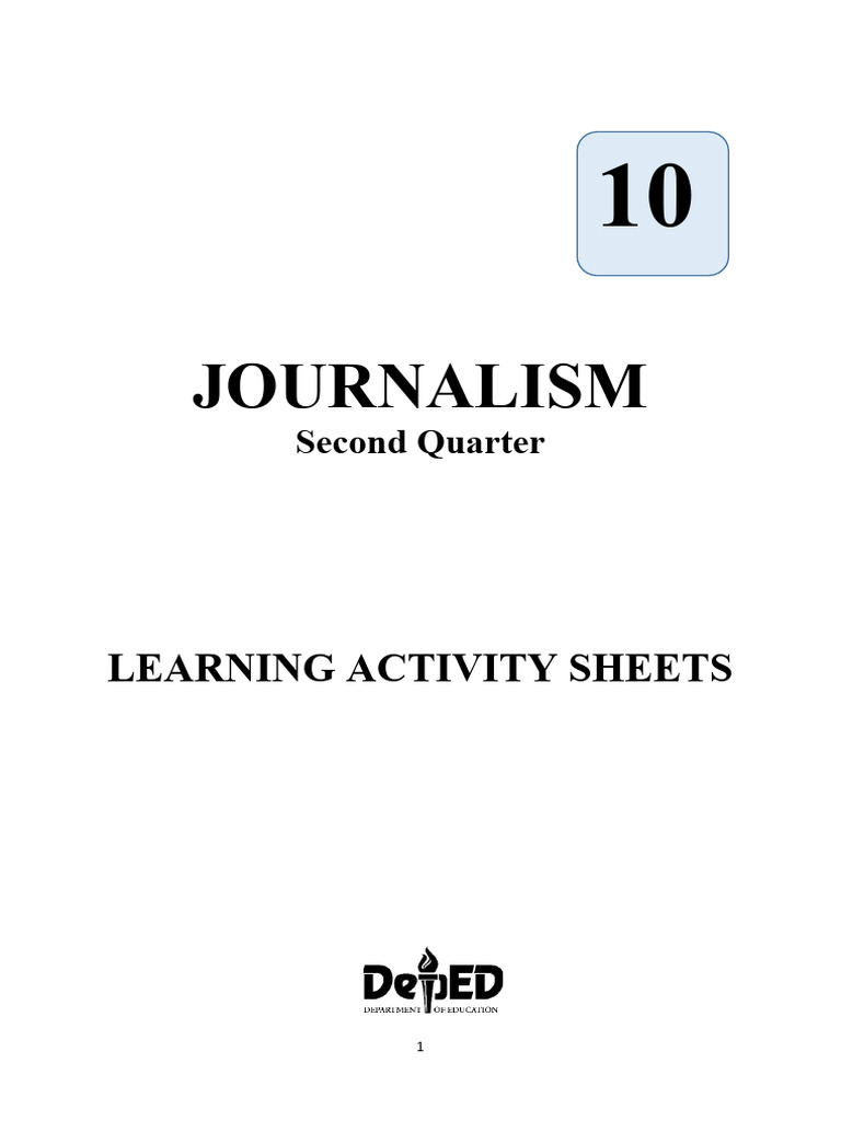 Journalism 10 Quarter 2 Melc 2 | PDF | Television Advertisement ...