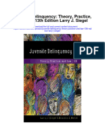 Juvenile Delinquency Theory Practice and Law 13Th Edition Larry J Siegel Full Chapter PDF Scribd