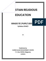Christian Religious Education - Grade 10 - 20461 - Notes