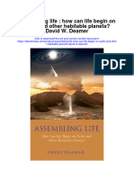 Assembling Life How Can Life Begin On Earth and Other Habitable Planets David W Deamer Full Chapter PDF Scribd