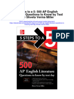 Download 5 Steps To A 5 500 Ap English Literature Questions To Know By Test Day Shveta Verma Miller full chapter pdf scribd