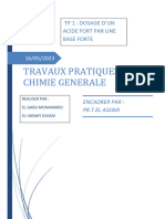 TP 1 Chimie General