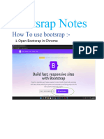 Bootsrap Notes