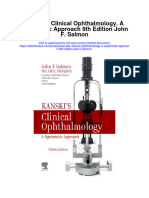 Kanskis Clinical Ophthalmology A Systematic Approach 9Th Edition John F Salmon Full Chapter PDF Scribd