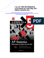 5 Steps To A 5 500 Ap Statistics Questions To Know by Test Day 3Rd Edition Anaxos Inc Full Chapter