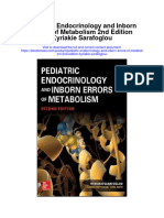 Pediatric Endocrinology and Inborn Errors of Metabolism 2Nd Edition Kyriakie Sarafoglou All Chapter