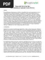 DEFCON 26 Johnson and Stavrou Vulnerable Out of The Box An Eval of Android Carrier Devices WP Updated