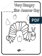 Answer Key Kindergarten Math Workbook - The Very Hungry Catepillar