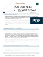 Trabajo Social en Perspectiva Comparada: Asignatura de Grado