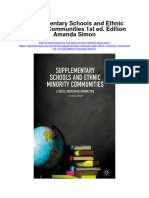Supplementary Schools and Ethnic Minority Communities 1St Ed Edition Amanda Simon Full Chapter