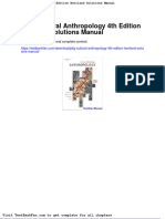PKG Cultural Anthropology 4Th Edition Haviland Solutions Manual PDF