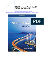 Dwnload Full Structural Analysis Si Edition 6Th Edition PDF