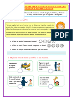 U2 S2 Ficha D5 Tutoría Reconozco Mis Emociones en Situaciones Que Me Agradan o Desagradan