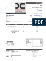PDC Logistics Invoice - Linens Range Limited - Period 16th Mar to 24th Mar 2024