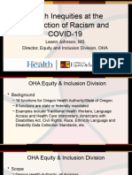 Oha Covid-19 and Racism - LJ