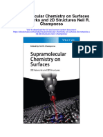 Supramolecular Chemistry On Surfaces 2D Networks and 2D Structures Neil R Champness Full Chapter