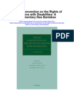 The Un Convention On The Rights of Persons With Disabilities A Commentary Ilias Bantekas All Chapter