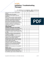 Mechanical Ventilation Troubleshooting Checklist Respiratory Therapy COVID 19 Toolkit 070420