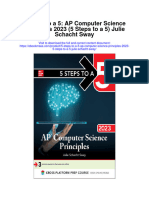 Download 5 Steps To A 5 Ap Computer Science Principles 2023 5 Steps To A 5 Julie Schacht Sway full chapter