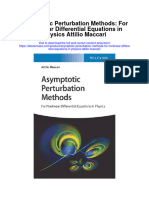Asymptotic Perturbation Methods For Nonlinear Differential Equations in Physics Attilio Maccari Full Chapter