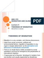 GEC 372 Lesson 4 Theories of Migration