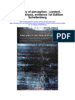 Download The Unity Of Perception Content Consciousness Evidence 1St Edition Schellenberg all chapter