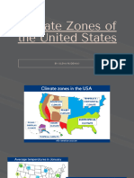 Climate Zones of The United States