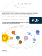 Secuencia El Sistema Solar