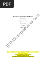 Nurs FPX 4010 Assessment 3 Interdisciplinary Plan Proposal