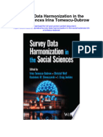Survey Data Harmonization in The Social Sciences Irina Tomescu Dubrow Full Chapter