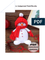 Boneco de Neve Amigurumi Natal Receita Gratis PDF